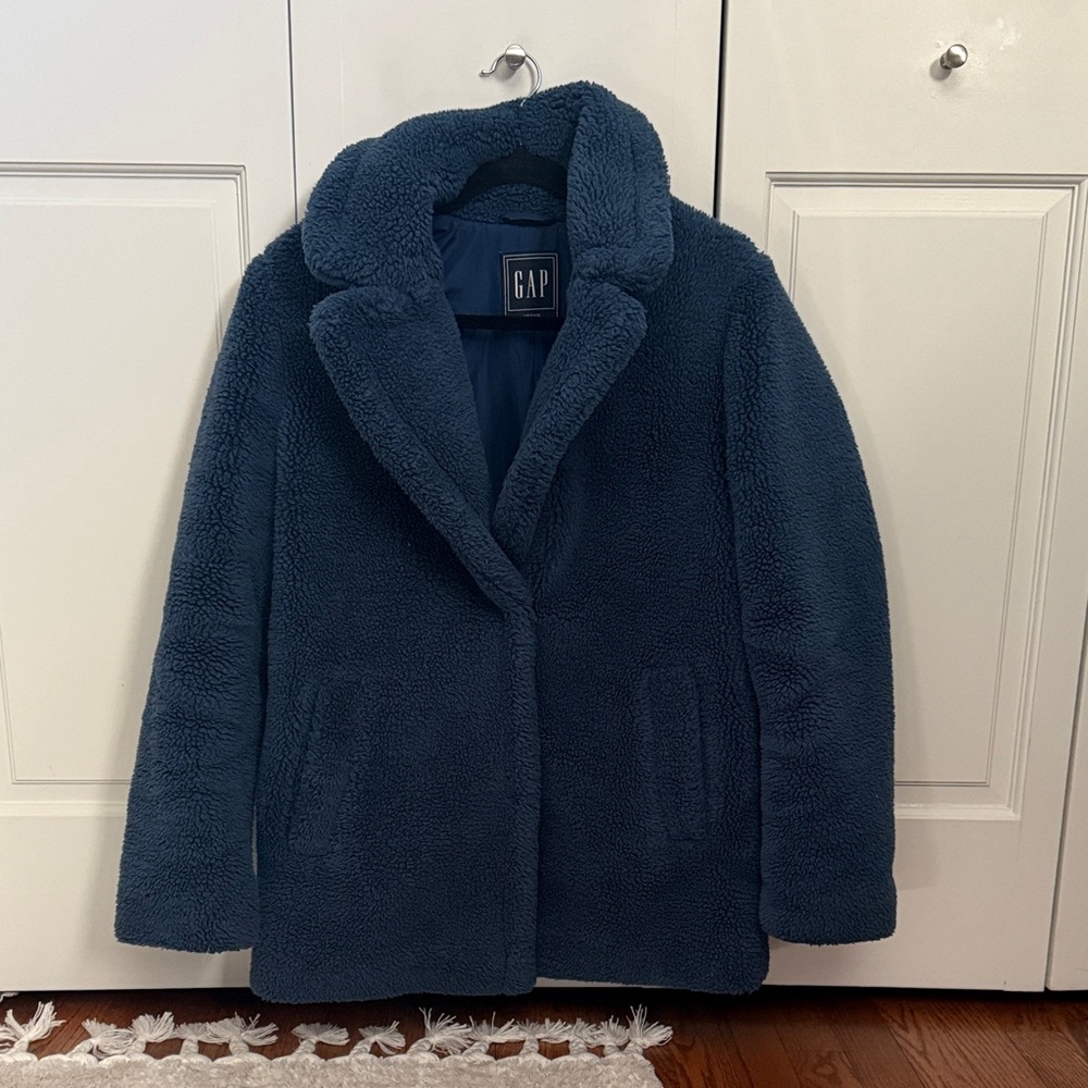 GAP Navy Sherpa Jacket